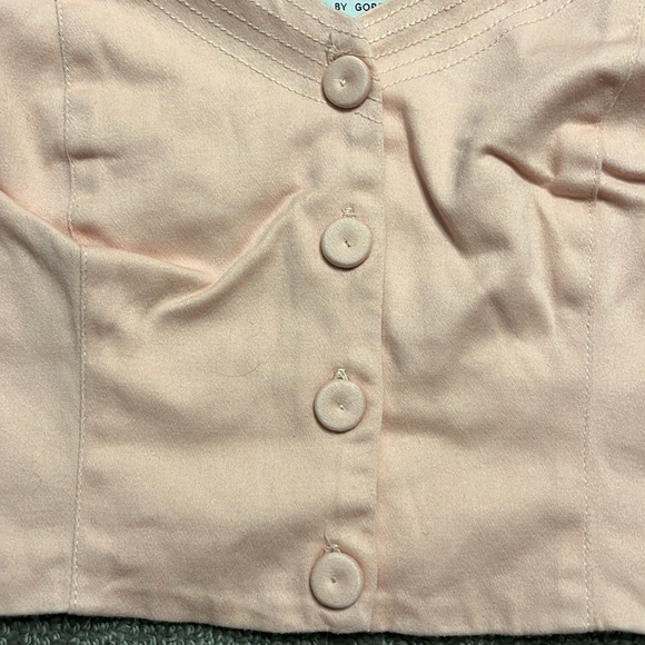 Goretty Medina Pink Crop Balloon 3/4 Length Sleeves Size S - Picture 4 of 8